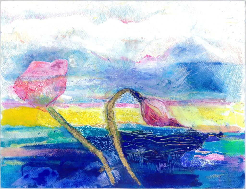 Birth-aquarelle--120x30cm- 2016